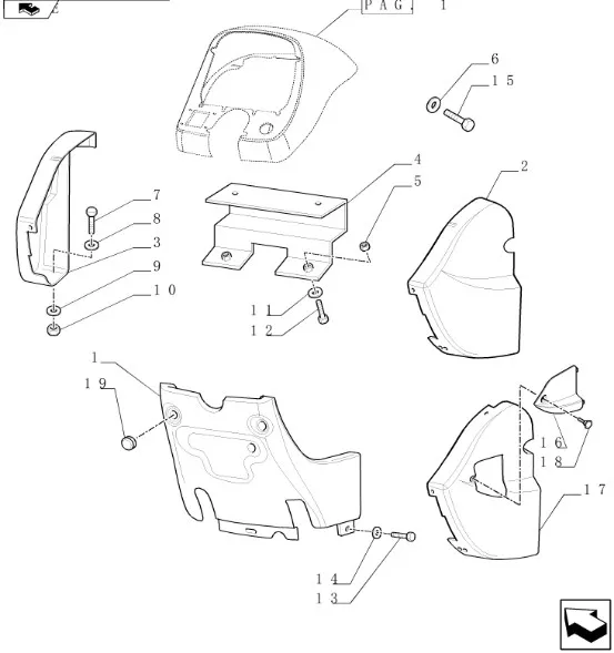 87688963 - Кожух рулевой колонки
