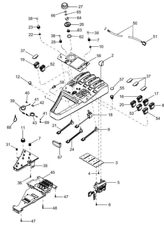 87399300 - Потенциометр упр. тягой на подлок. TGT8./Mg.